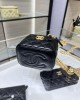 CHANEL 23P Box Bag Camellia Buckle AP3300