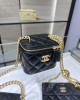 CHANEL 23P Box Bag Camellia Buckle AP3300