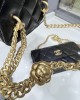 CHANEL 23P Box Bag Camellia Buckle AP3300