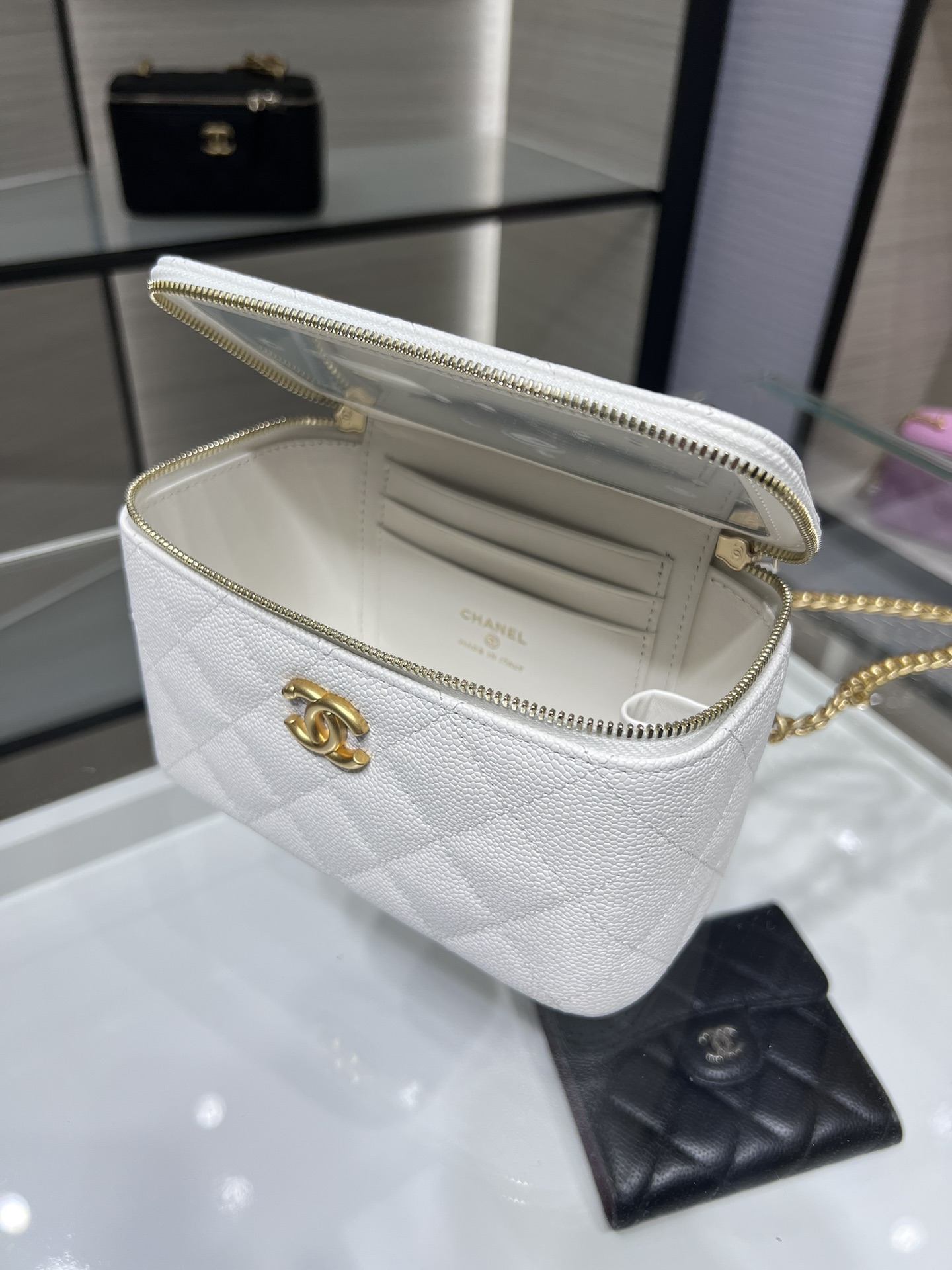 CHANEL 23P Box Bag Love Buckle Double C AP3204Y8700