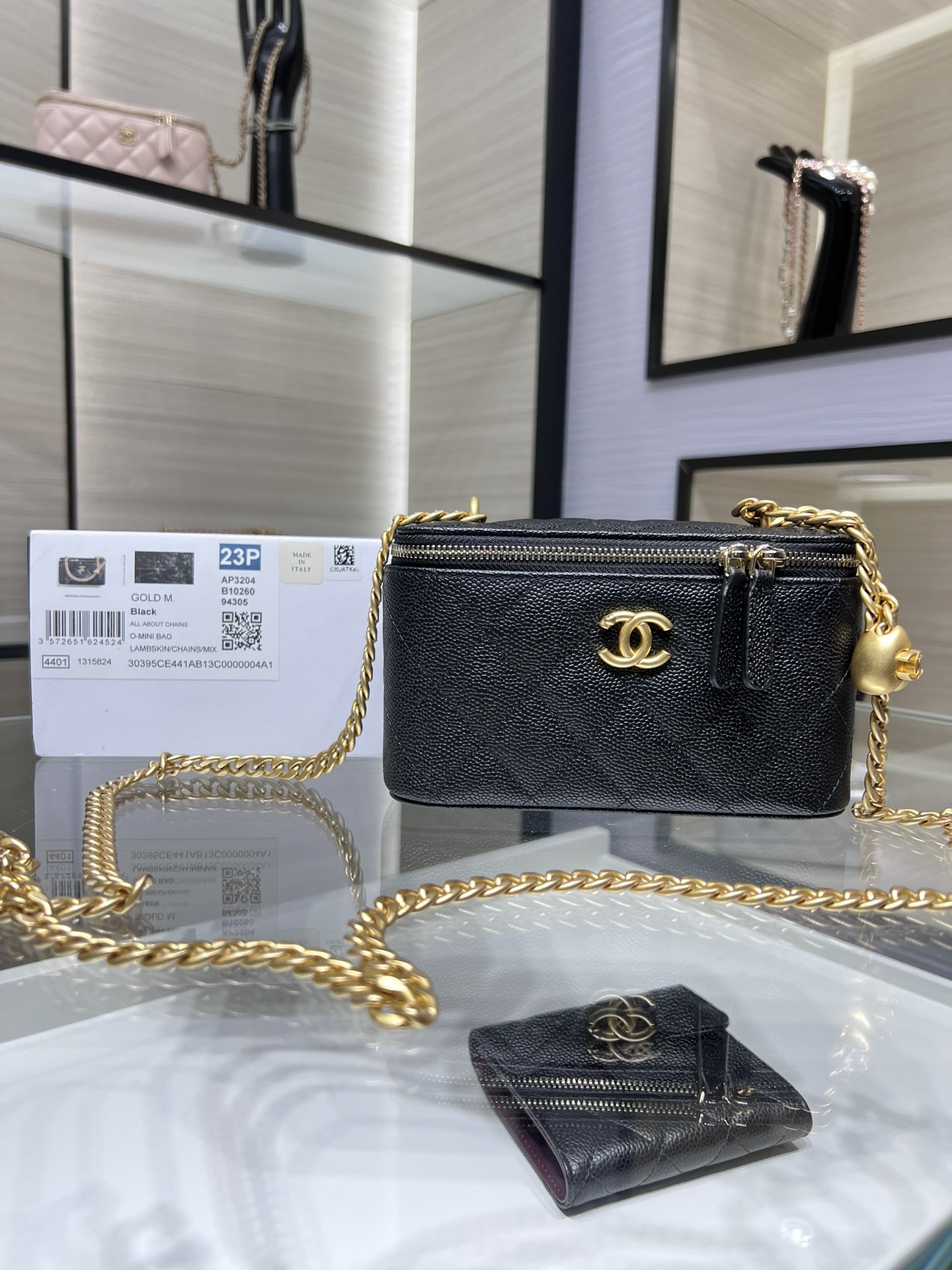 CHANEL 23P Box Bag Love Buckle Double C AP3204Y8700