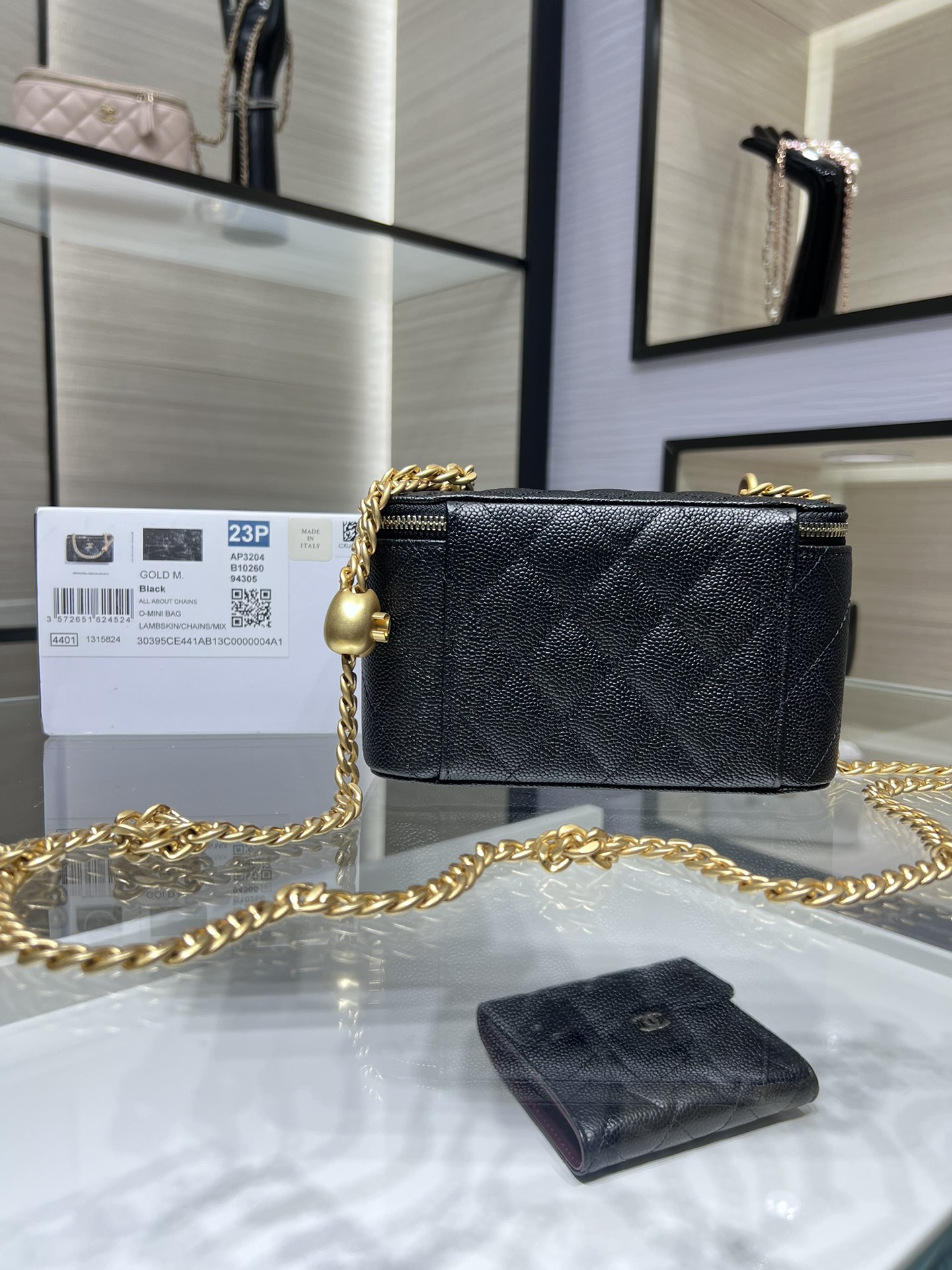 CHANEL 23P Box Bag Love Buckle Double C AP3204Y8700