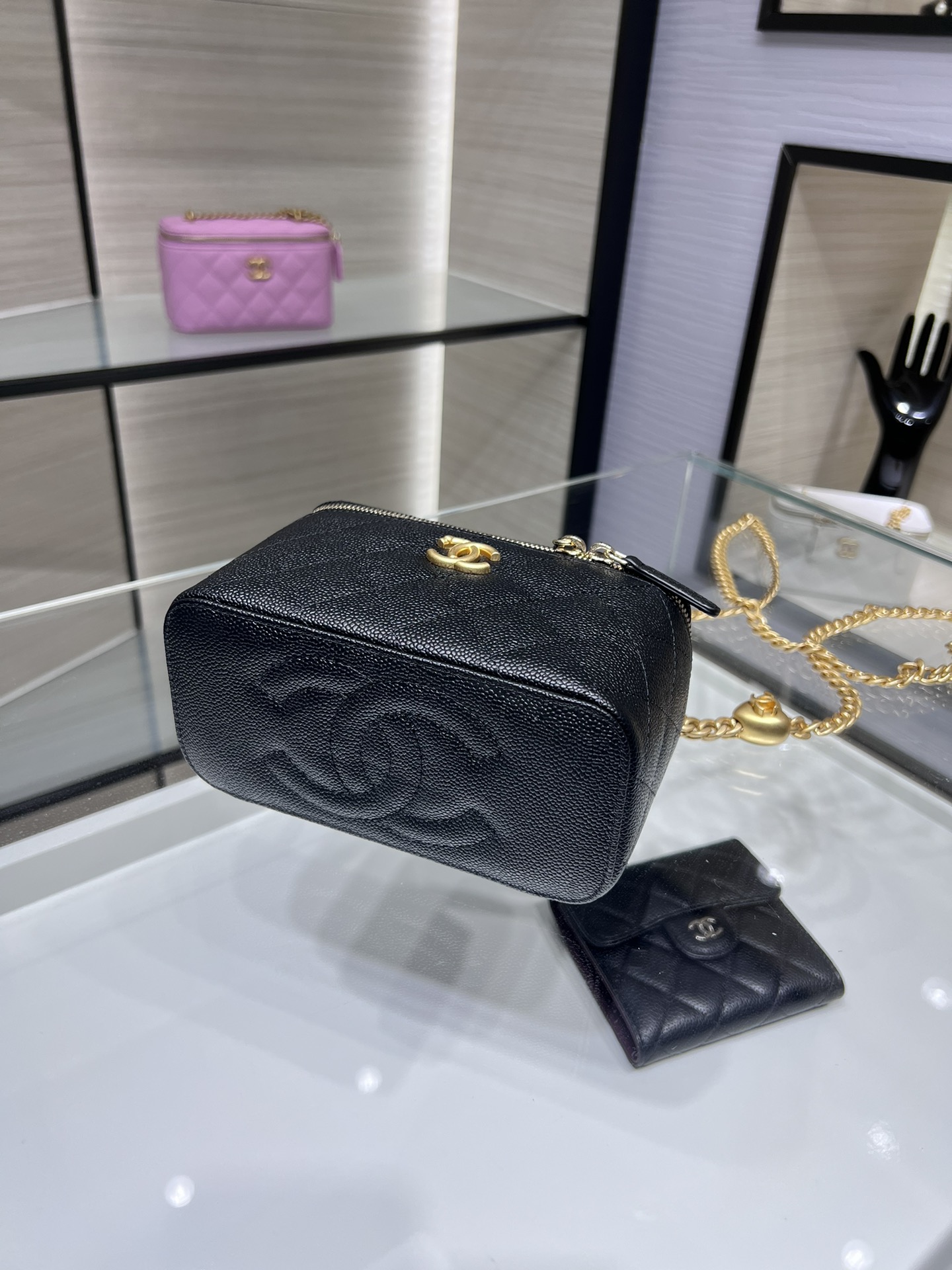 CHANEL 23P Box Bag Love Buckle Double C AP3204Y8700