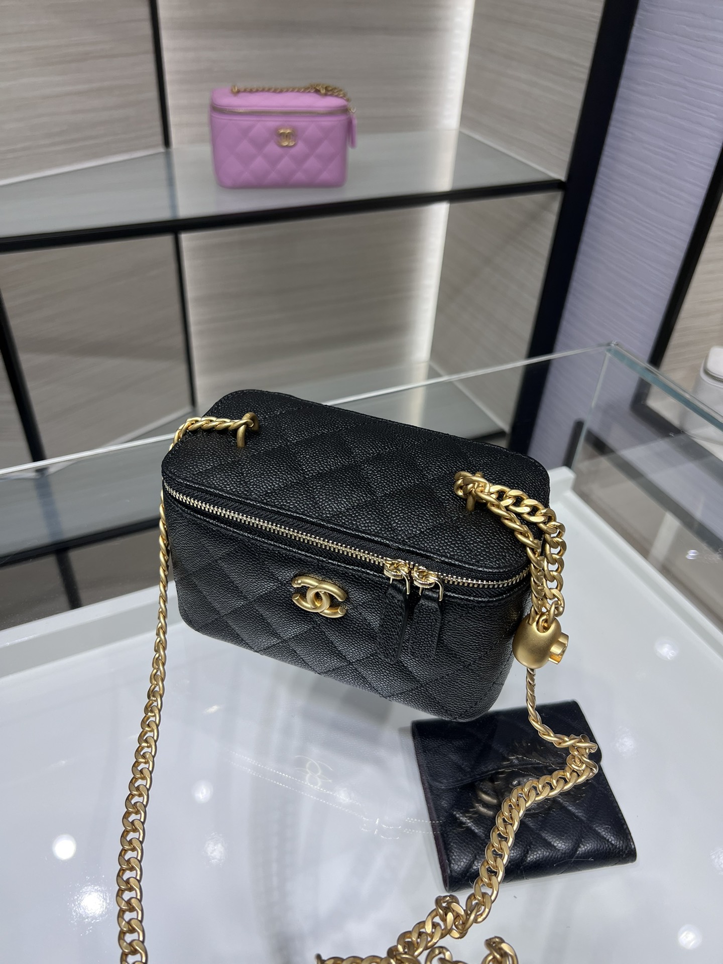 CHANEL 23P Box Bag Love Buckle Double C AP3204Y8700