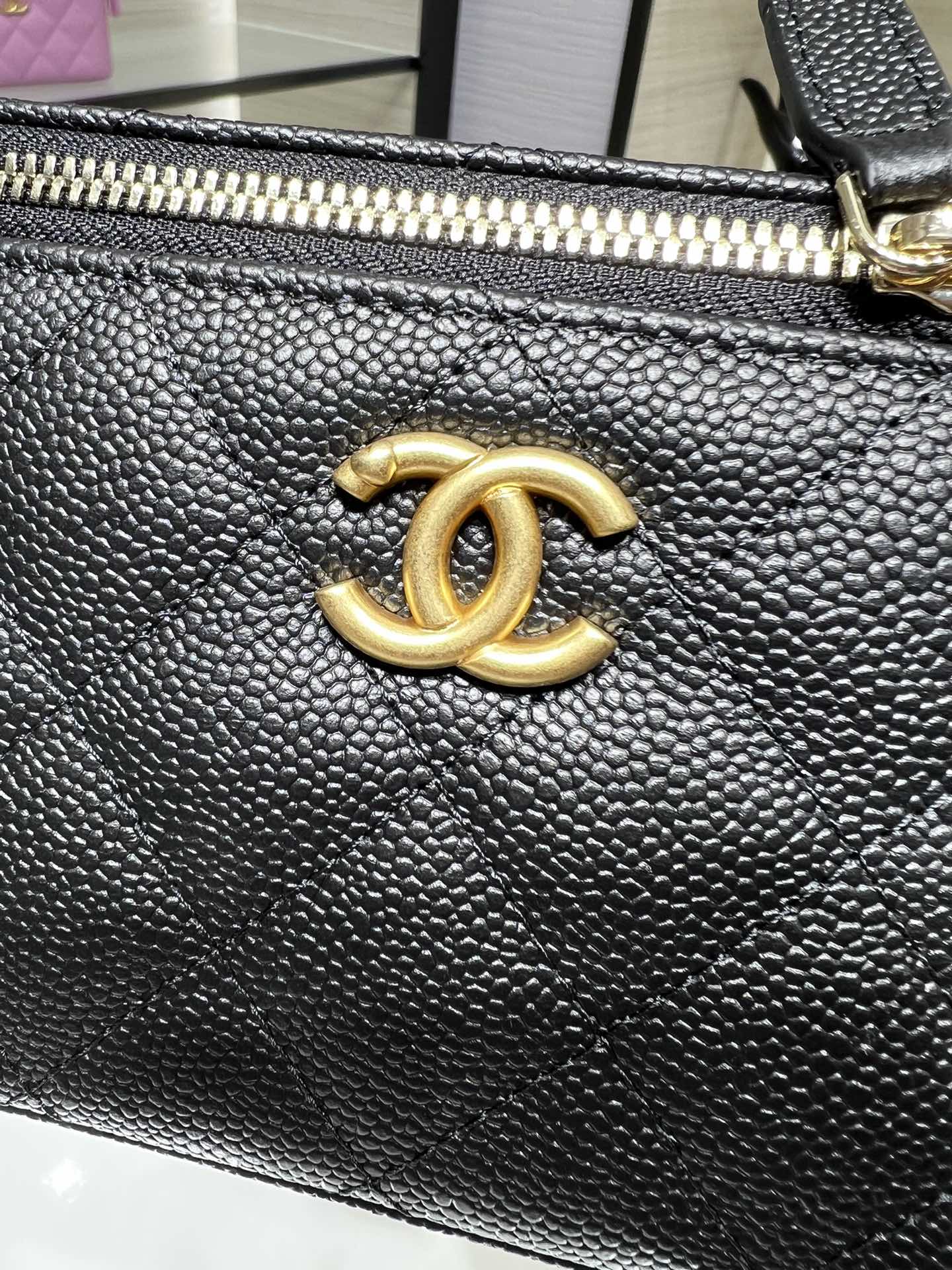 CHANEL 23P Box Bag Love Buckle Double C AP3204Y8700