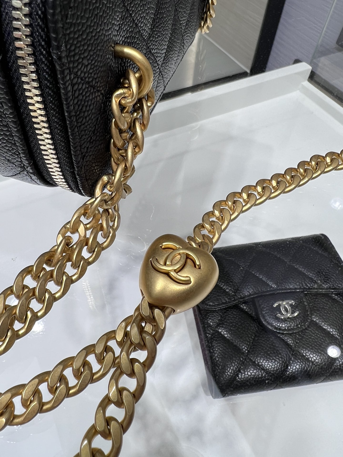 CHANEL 23P Box Bag Love Buckle Double C AP3204Y8700