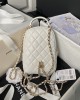 CHANEL 24c AP3573 Mini Sheepskin Backpack Bag 18x13x9cm