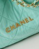 CHANEL 25 Early Spring Embroidered Canvas Garbage Bag AS3261 39x42x8cm