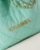 CHANEL 25 Early Spring Embroidered Canvas Garbage Bag AS3260 35x37x7cm