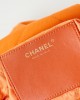 CHANEL 25 Early Spring Orange Canvas Garbage Bag AS3980 20x19x6cm