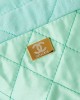 CHANEL 25 Early Spring Lake Green Canvas Garbage Bag AS3980 20x19x6cm