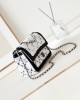 CHANEL 24p Xiaoxiang Crystal Sequin Series Chege White