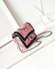 CHANEL 24p Xiaoxiang Crystal Sequin Series Chege Pink