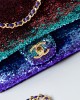 CHANEL 24c Fantasy Sequins CF Bag AS4561 14x21x8cm