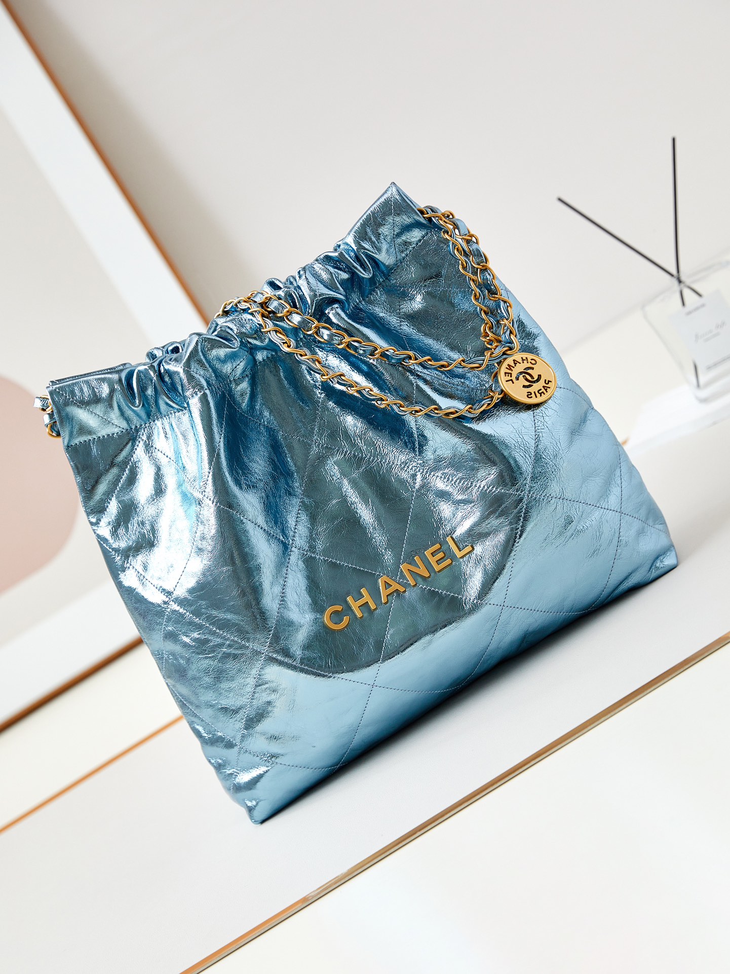 CHANEL 25c Early Spring Magic Colored Garbage Bag AS3261 39x42x8cm