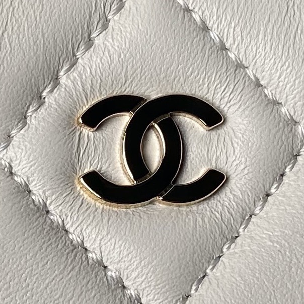 CHANEL 24s Sheepskin Shell Bag AP4000 11x16x2.5cm