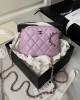 CHANEL 24s Sheepskin Shell Bag AP4000 11x16x2.5cm