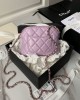 CHANEL 24s Sheepskin Shell Bag AP4000 11x16x2.5cm