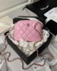 CHANEL 24s Sheepskin Shell Bag AP4000 11x16x2.5cm