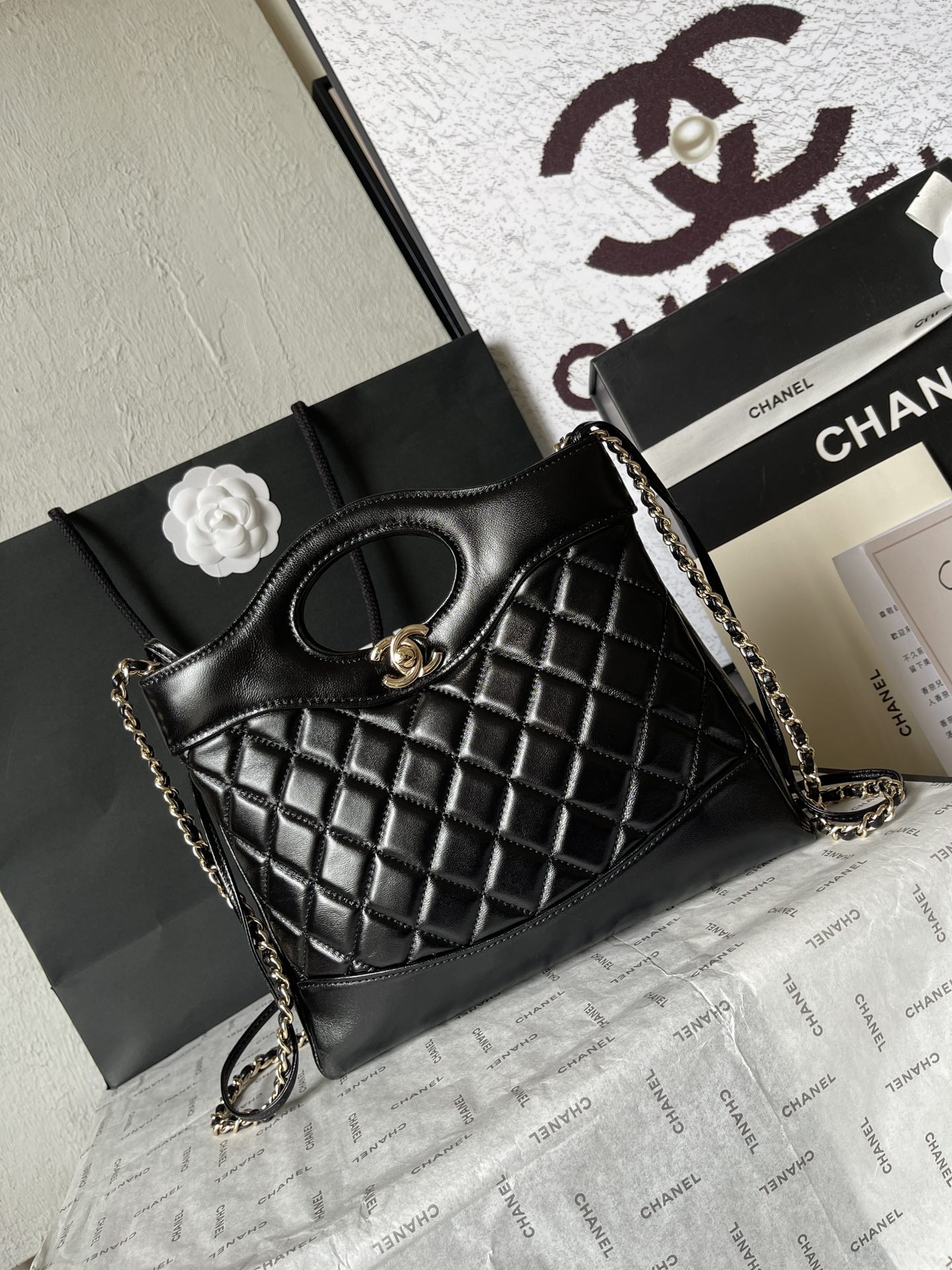 CHANEL 23A King Bomb Mini 31 Bag AS4133 22x23x5.5cm