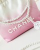 CHANEL 24S Gradient Pink Mini 22 Bag AS3980 19x20x6cm