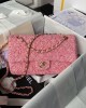 CHANEL 25cm Woolen Pink Cute CF Bag 25cm