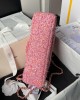 CHANEL 25cm Woolen Pink Cute CF Bag 25cm