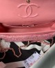 CHANEL 25cm Woolen Pink Cute CF Bag 25cm