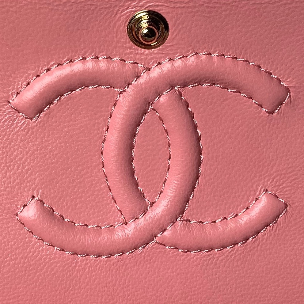 CHANEL 25cm Woolen Pink Cute CF Bag 25cm