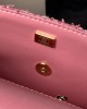 CHANEL 20cm Woolen Pink Cute CF Bag 20cm