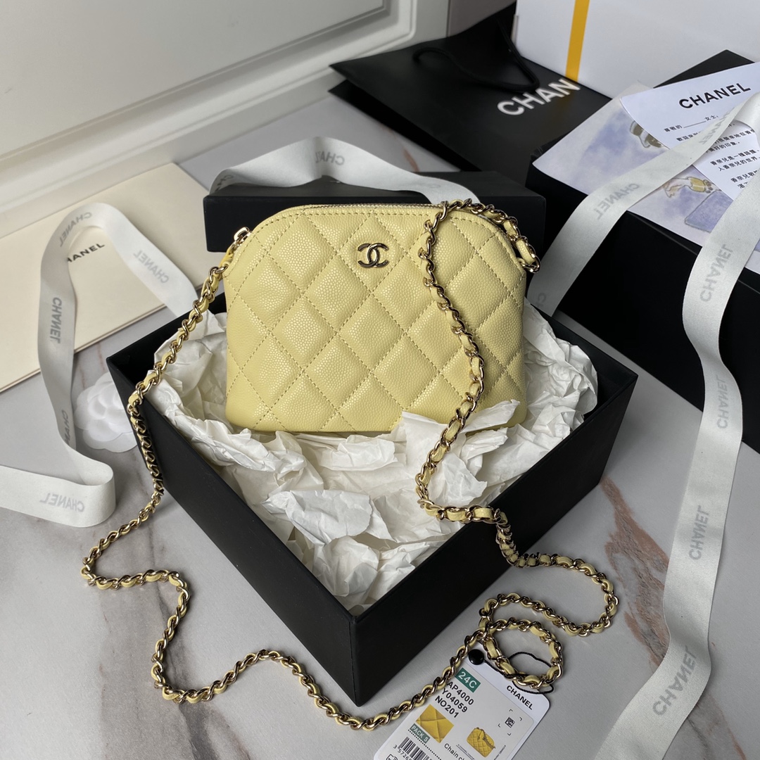 CHANEL 24S Shell Bag AP4000 11x16x2.5cm