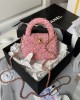 CHANEL 24p Woolen Pink Handbag AP3435 12cm