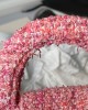 CHANEL 24p Woolen Pink Handbag AP3435 12cm