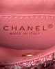 CHANEL 24p Woolen Pink Handbag AP3435 12cm