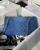 CHANEL 25cm 24s CF Washed Denim Bag 25cm