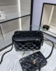 CHANEL 24s Rectangular Box Bag AP3905 Black Pearl Hardware