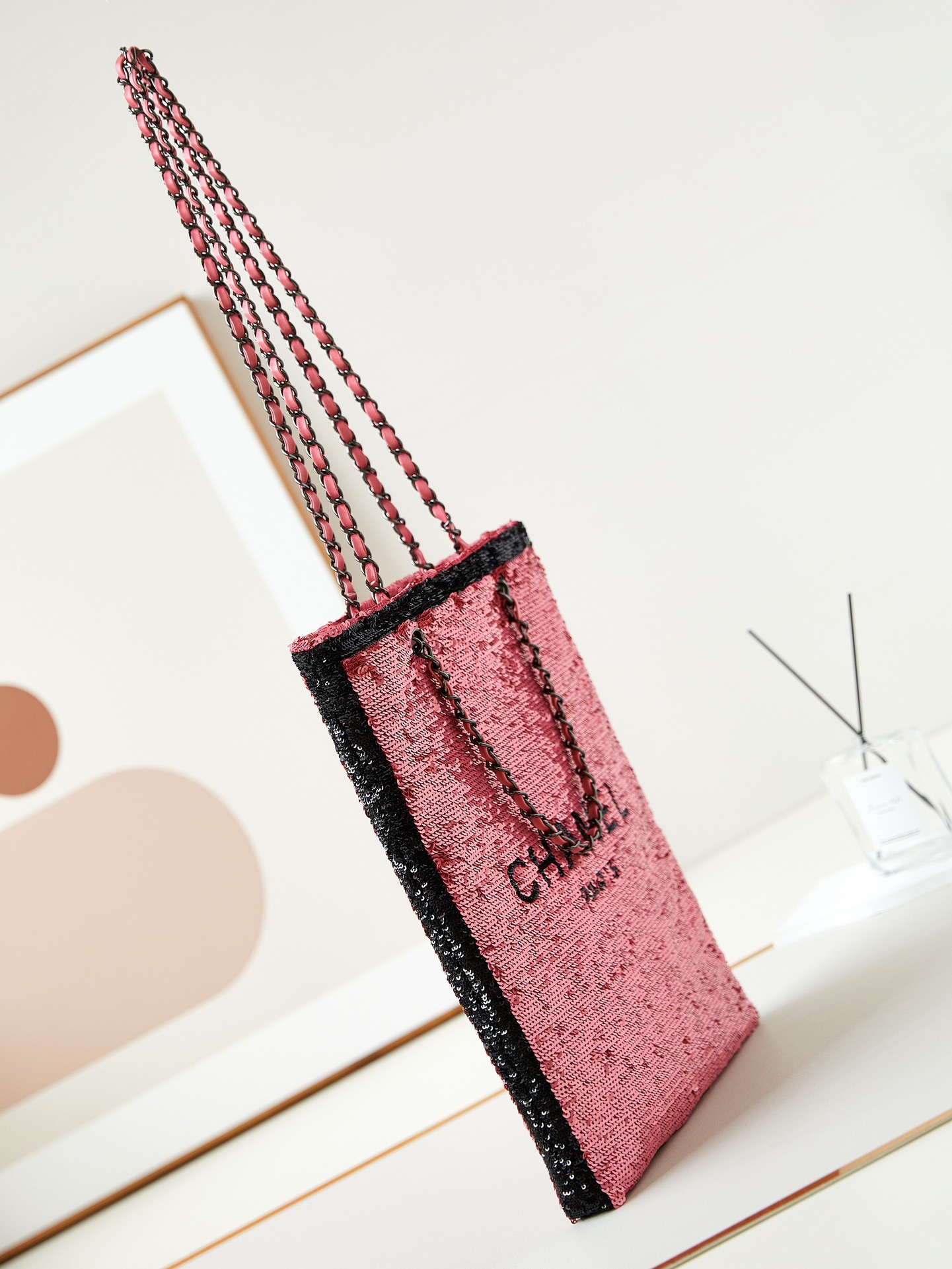 CHANEL 24S Sequined Tote Bag AS4856 30x2x39cm