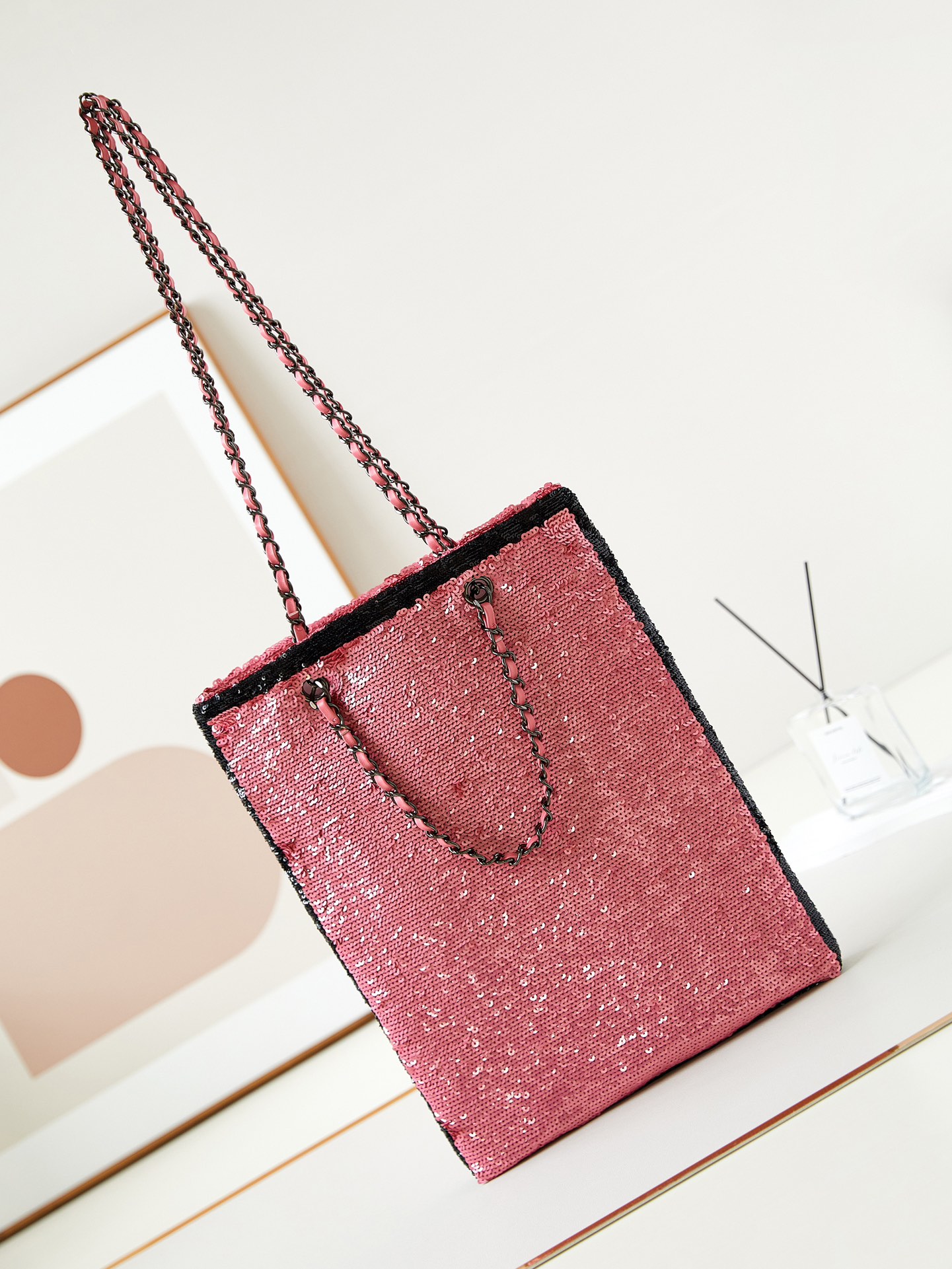 CHANEL 24S Sequined Tote Bag AS4856 30x2x39cm