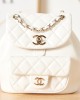 CHANEL 22K DUMA Small Backpack Bag AS2908 18x18x12cm