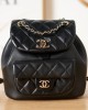 CHANEL 22K DUMA Small Backpack Bag AS2908 18x18x12cm