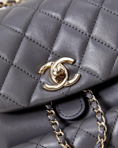 CHANEL 24C Small Women's Backpack Bag AS2908 18x18x12cm