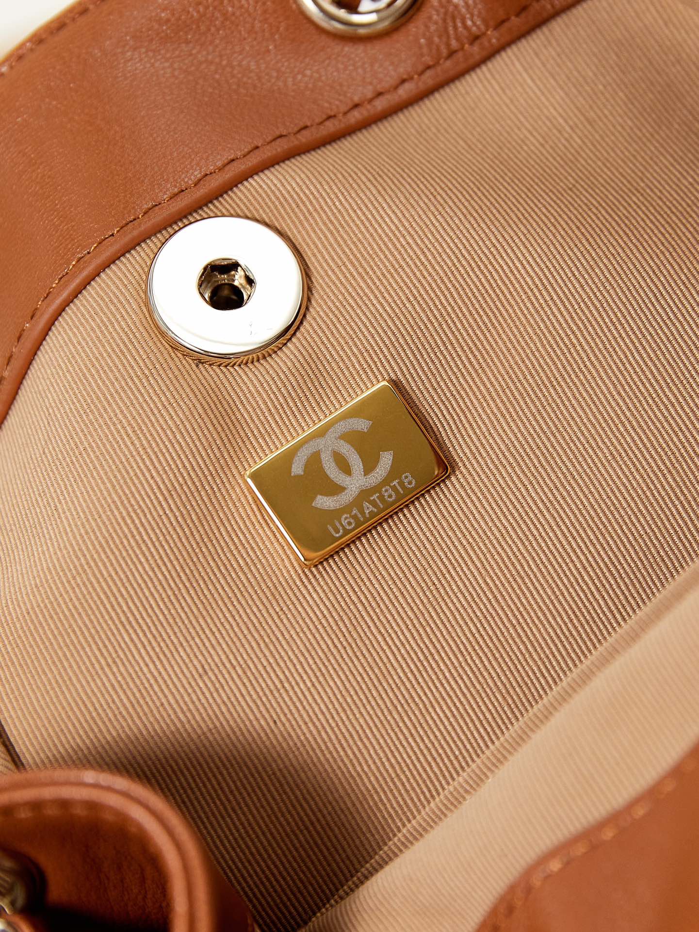 CHANEL 24C Small Women's Backpack Bag AS2908 18x18x12cm