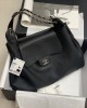 CHANEL Second-Hand Matt Leather Crossbody Bag 37x26x45