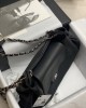 CHANEL Second-Hand Matt Leather Crossbody Bag 37x26x45