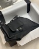 CHANEL Second-Hand Matt Leather Crossbody Bag 37x26x45