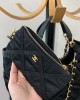 CHANEL 22P Black Nylon MAX Shopping Bag 43x39x8cm