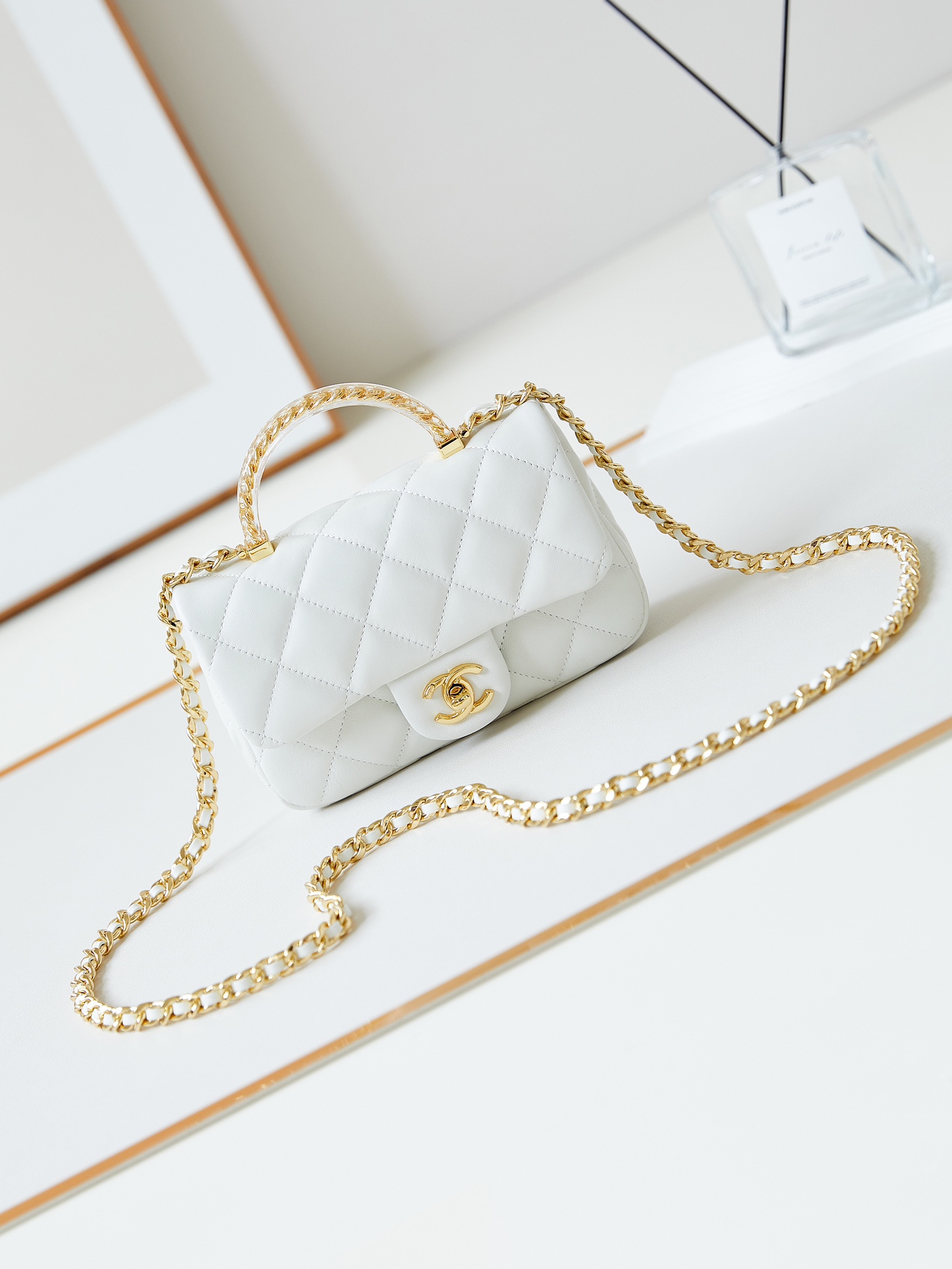 CHANEL 24S New Portable CF Handbag AS4847 11x17x6cm