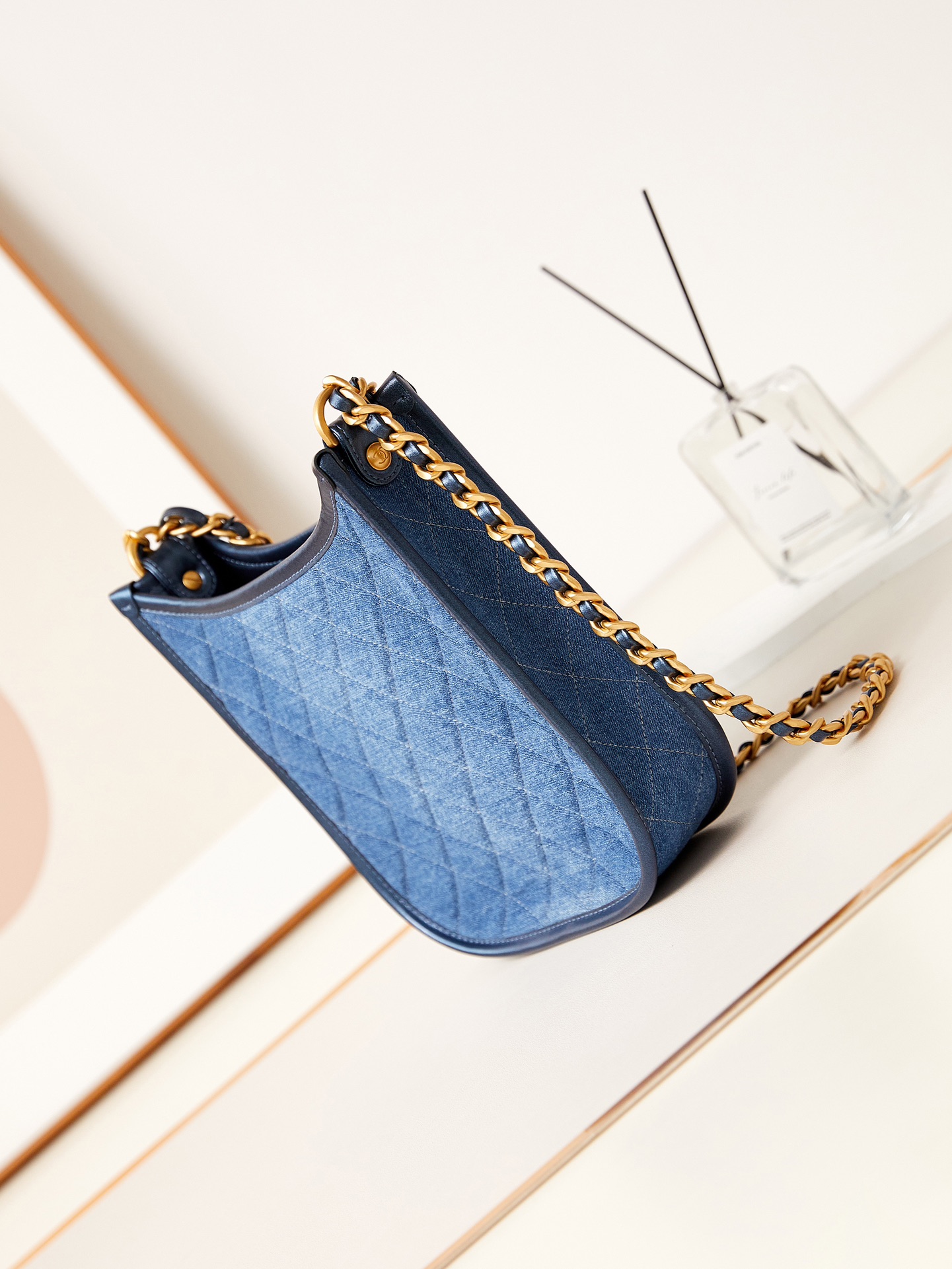 CHANEL 24S Denim Underarm Bag AS4532 24x22x6cm