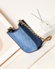 CHANEL 24S Denim Underarm Bag AS4532 24x22x6cm