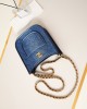 CHANEL 24S Denim Underarm Bag AS4532 24x22x6cm